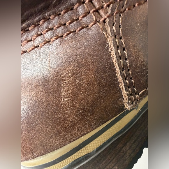 Sorel Slimpack Tall Duck Boots Brown Leather Waterproof Riding Boot 8.5 NL2007 - Picture 11 of 15